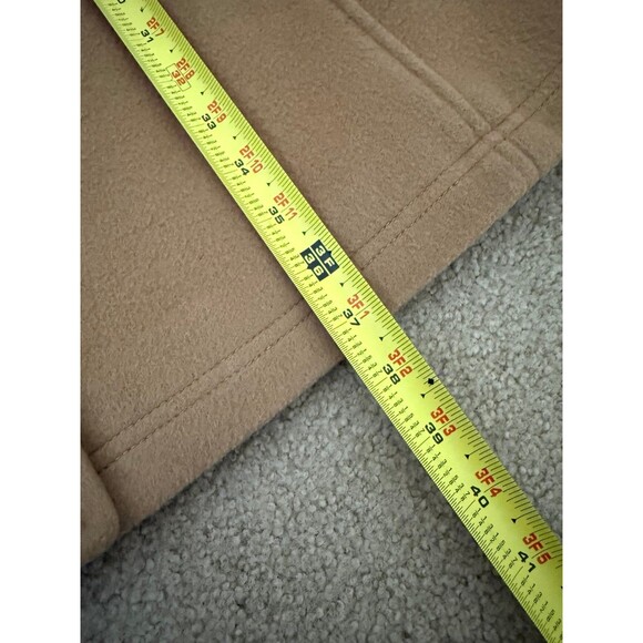 L.L.Bean Bellandi Italian Wool Duffle Coat Womens XL Camel Hooded Toggle Heavy - Picture 10 of 11